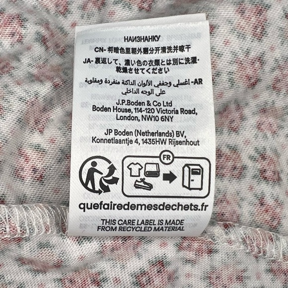 BODEN Ditzy Floral Cotton Blend Sundress in Vermillion Bloom Bud Size 8 - Picture 9 of 13